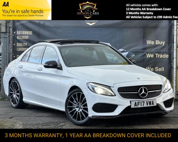 Mercedes-Benz C Class 3.0 C43 V6 AMG (Premium Plus) Saloon 4dr Petrol G-Tronic+ 4MATIC Euro 6 (s/s) (367 ps)