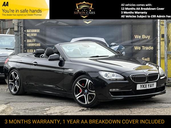 BMW 6 Series 3.0 640i SE Convertible 2dr Petrol Auto Euro 5 (s/s) (320 ps)
