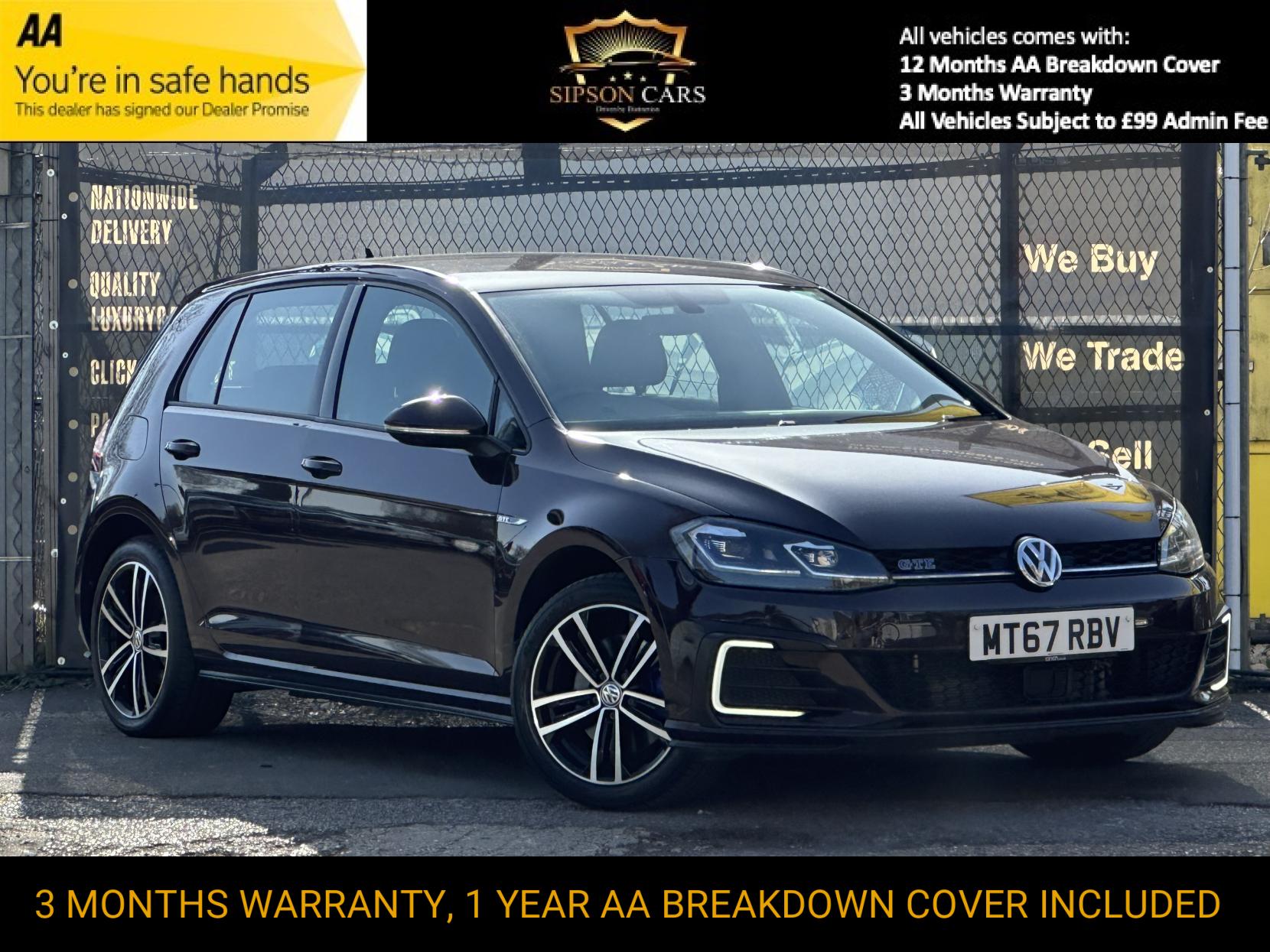 Volkswagen Golf 1.4 TSI 8.7kWh GTE Hatchback 5dr Petrol Plug-in Hybrid DSG Euro 6 (s/s) (204 ps)
