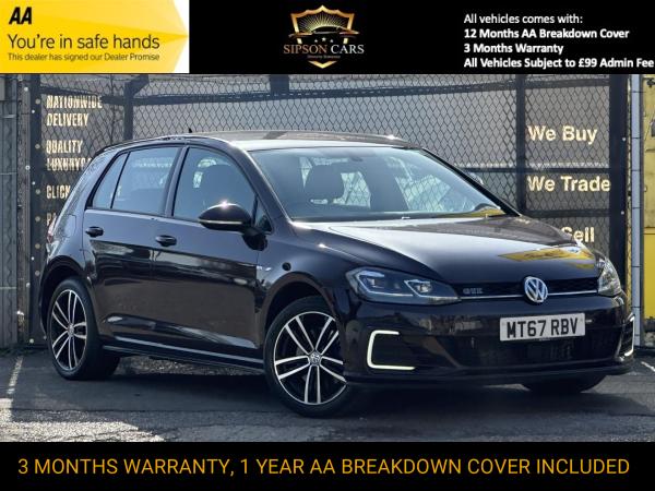 Volkswagen Golf 1.4 TSI 8.7kWh GTE Hatchback 5dr Petrol Plug-in Hybrid DSG Euro 6 (s/s) (204 ps)