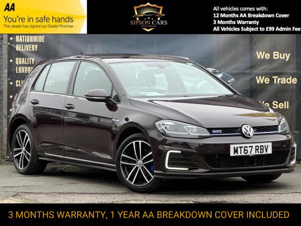 Volkswagen Golf 1.4 TSI 8.7kWh GTE Hatchback 5dr Petrol Plug-in Hybrid DSG Euro 6 (s/s) (204 ps)